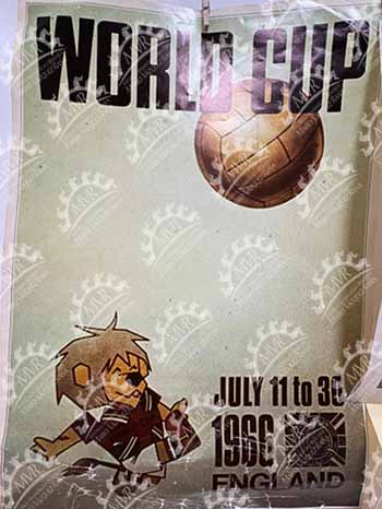 Inglaterra 1966 - Cartel conmemorativo World Cup